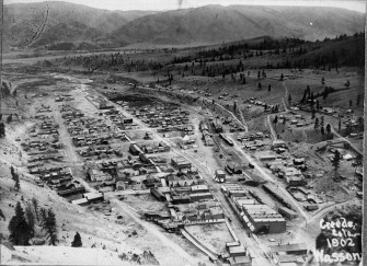 Aerial View of Creede from Mammoth Mt 1902 (photo courtesy Creede Historical Society 377-CR-55)